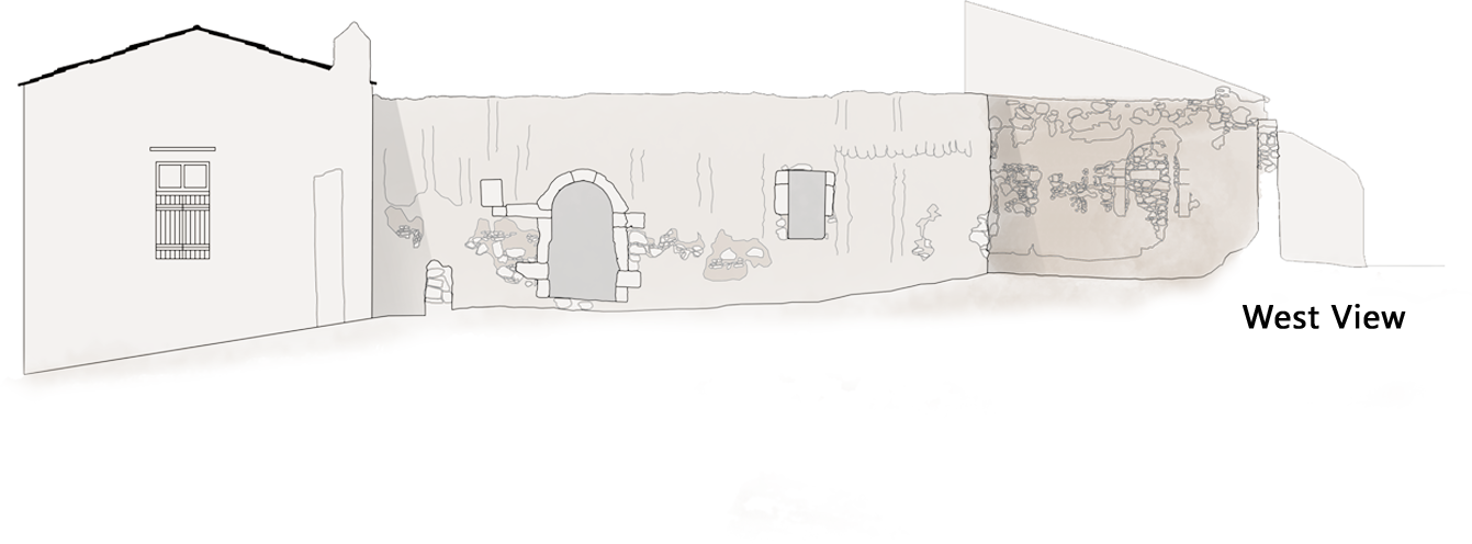 WEST VIEW — SECTION
